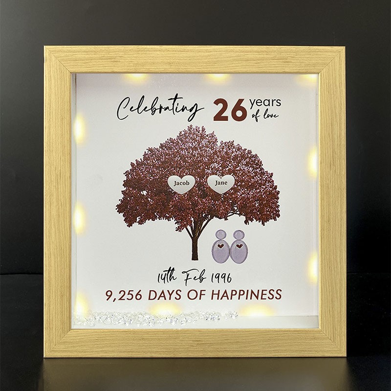 Personalised Family Tree Name Frame Home Decor Celebrating Day Anniversary