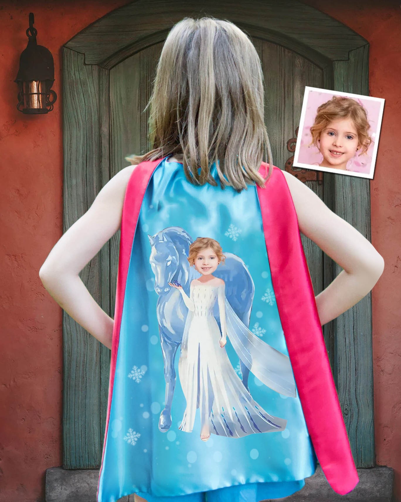 Custom Kid's Princess Cape For Girl Birthday Christmas Gift