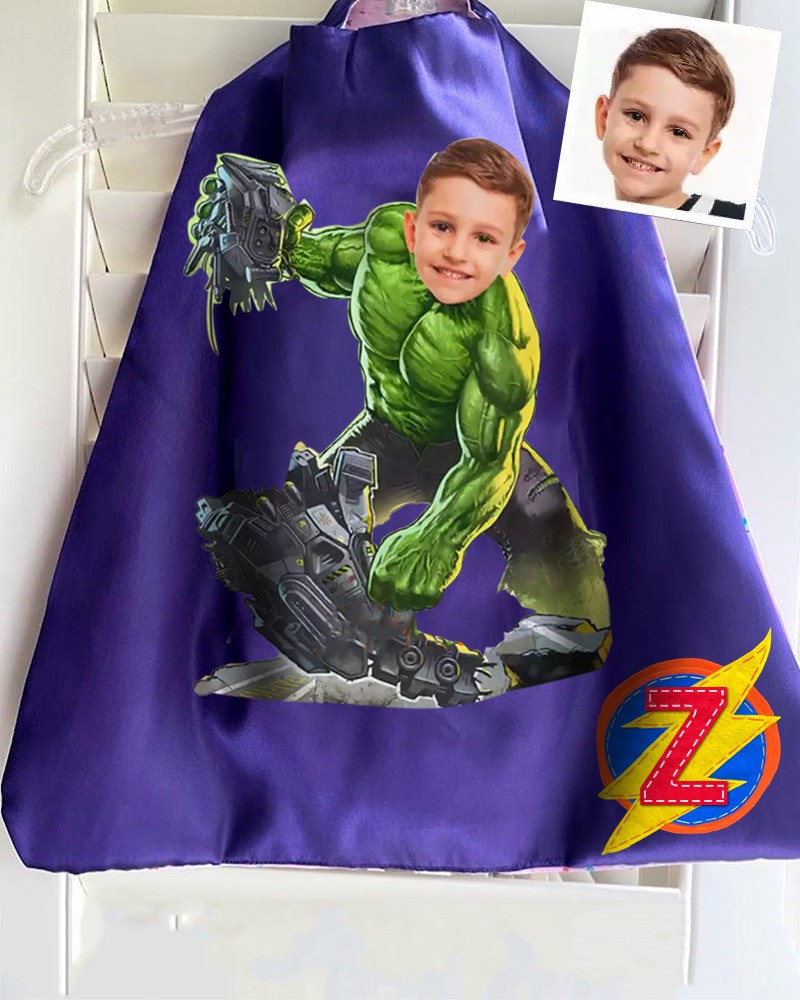 Custom Super Hero Photo Cape For Boy Birthday Party Christmas Gift