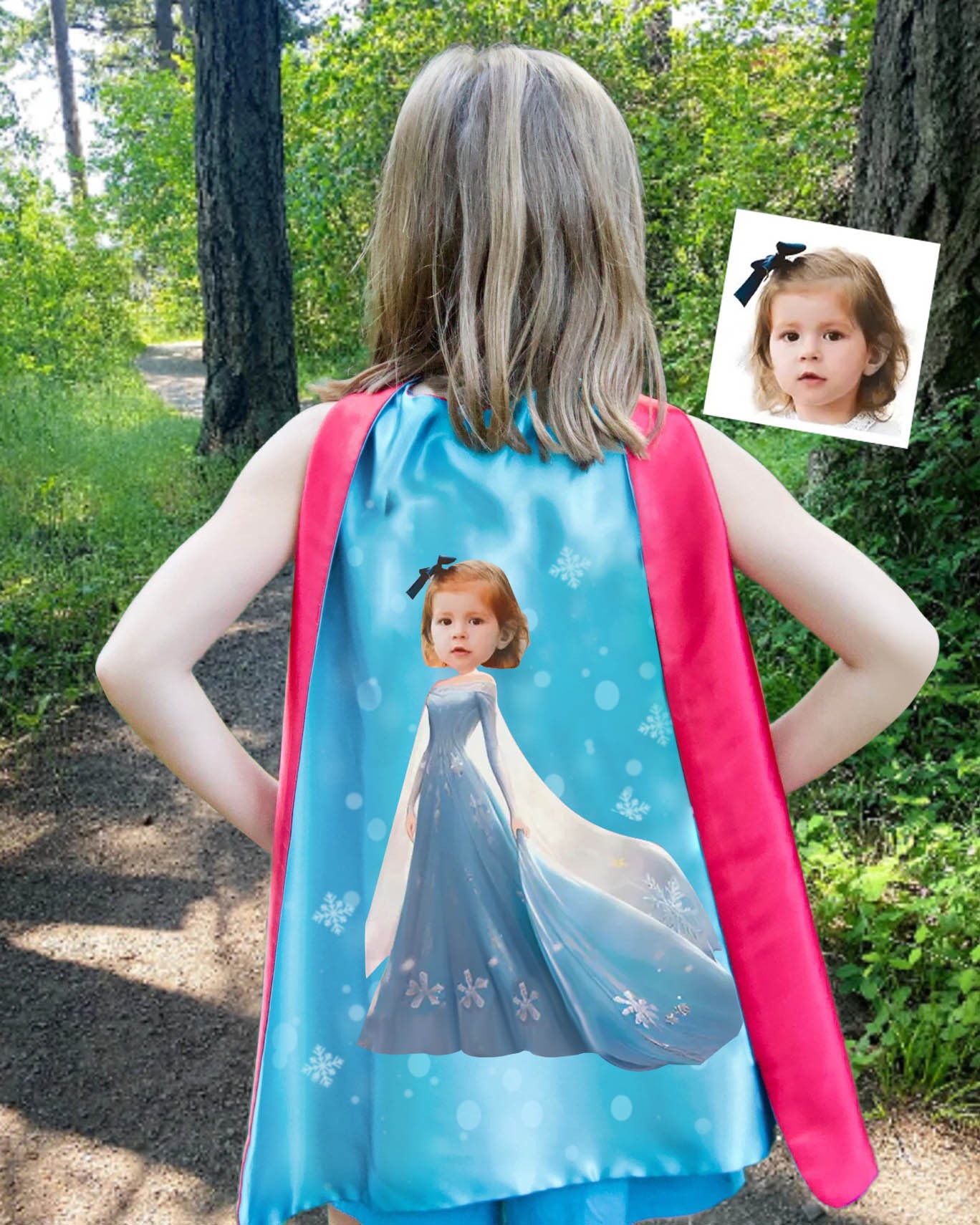 Custom Kid's Princess Cape For Girl Birthday Christmas Gift