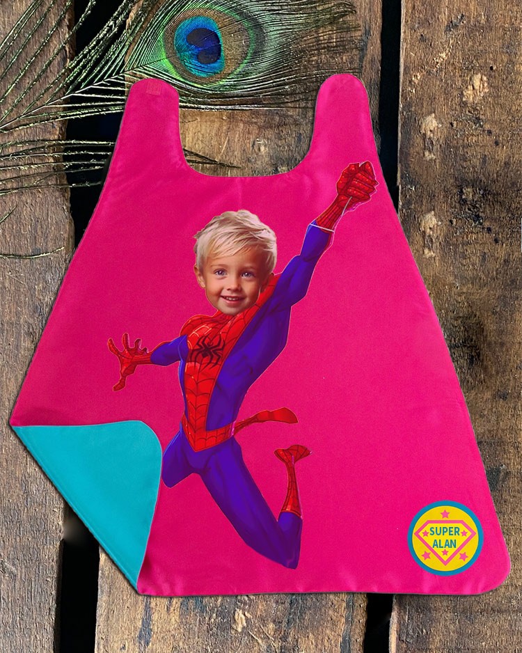 Custom Super Hero Photo Cape For Boy Birthday Party Christmas Gift