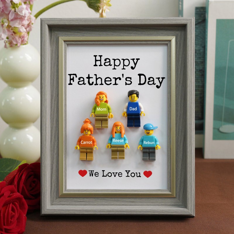 Personalized Dad Kid Figures For Father's Day Gift