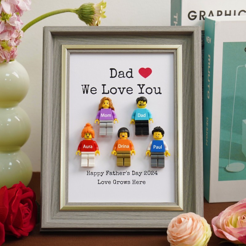 Personalized Dad Kid Figures For Father's Day Gift