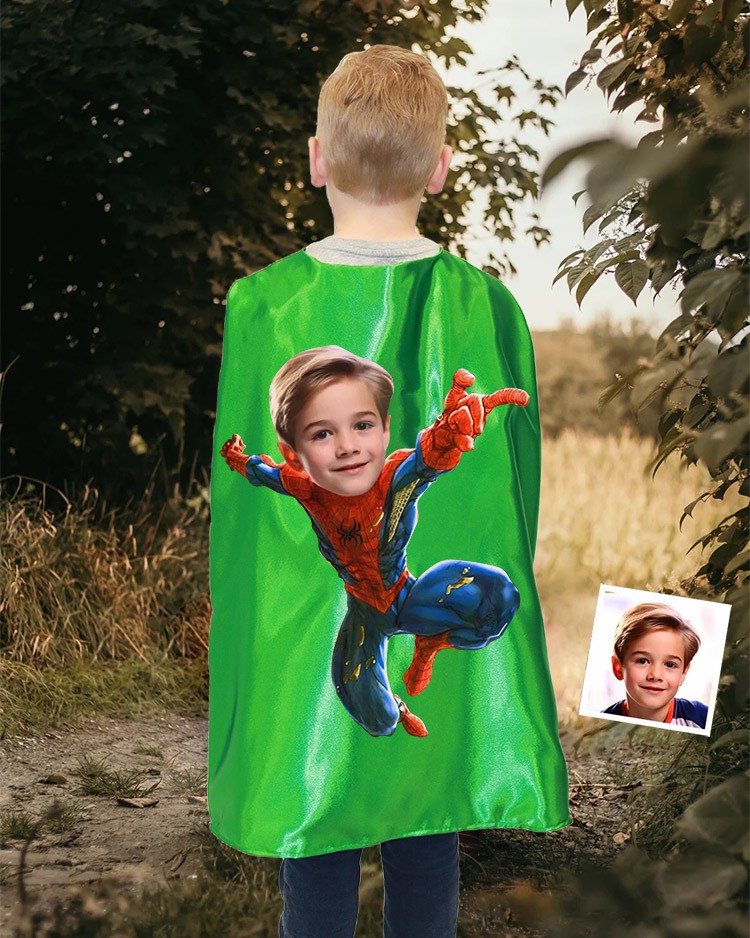 Custom Super Hero Cape For Boy Birthday Party Christmas Gift