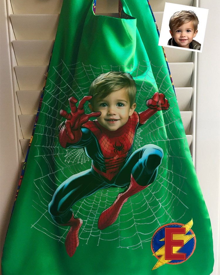 Custom Super Hero Cape For Boy Birthday Party Christmas Gift