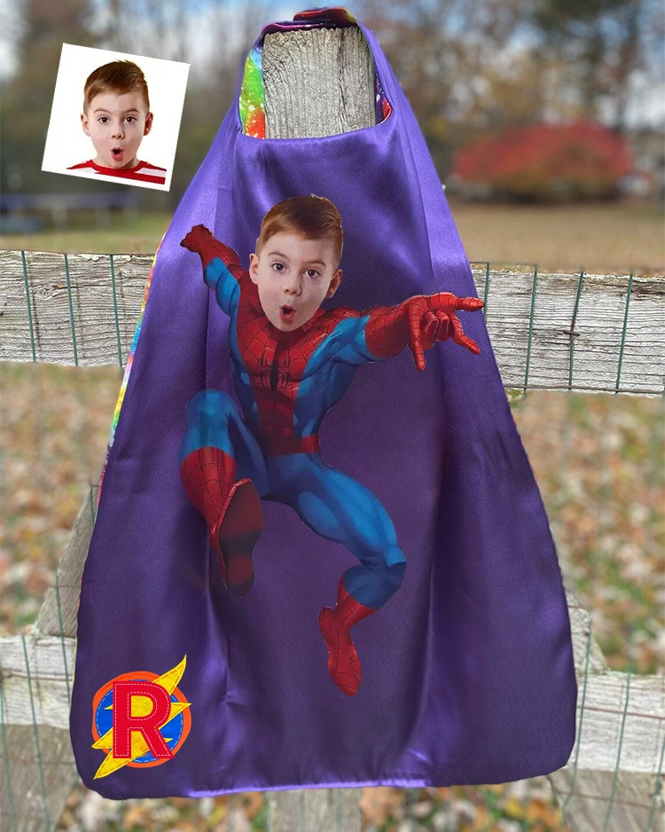 Custom Super Hero Cape For Boy Birthday Party Christmas Gift