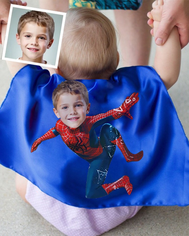 Custom Super Hero Cape For Baby Boy Birthday Party Christmas Gift