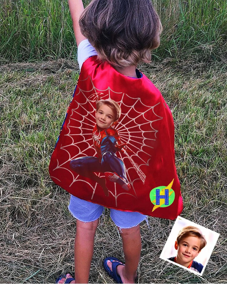 Custom Super Hero Cape For Boy Birthday Party Christmas Gift