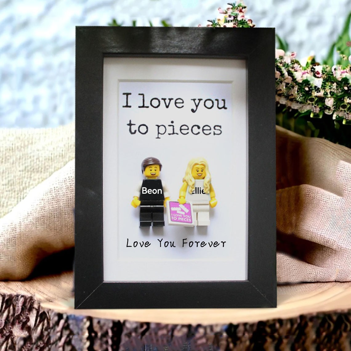 Personalized Tiny Figure With Frame For Her Valentine's Day Gift Ideas