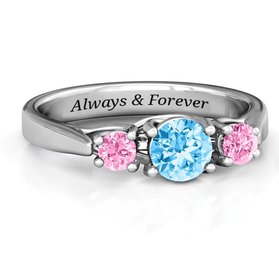 Promise Personalised Birthstone Ring