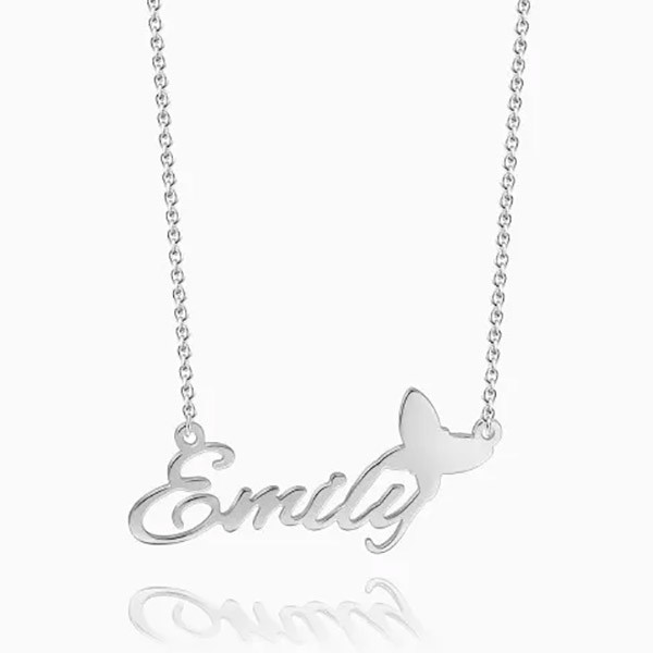 Personalized Name Necklace With Butterfly Style New Customized Name Necklace