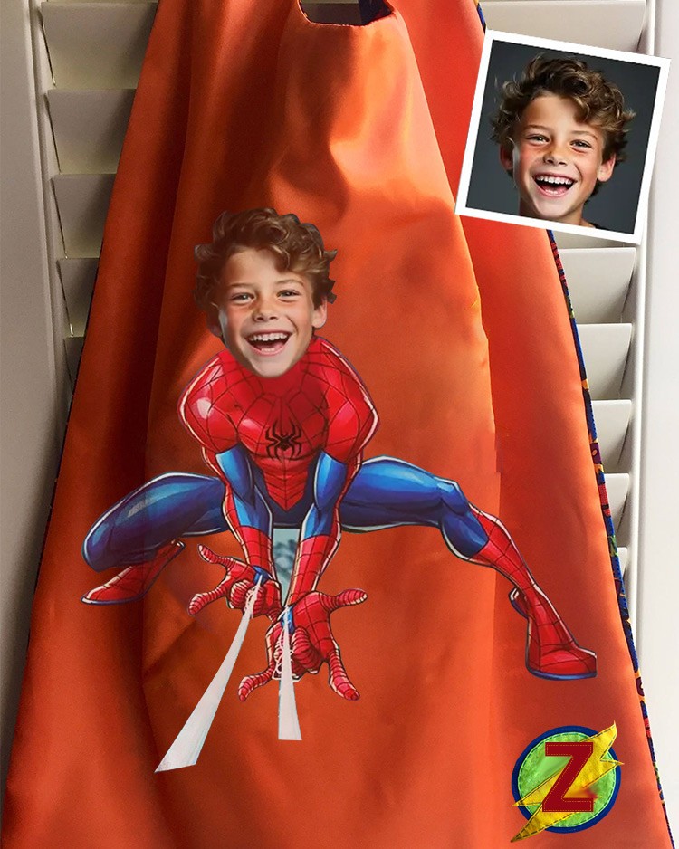 Custom Super Hero Cape For Boy Birthday Party Christmas Gift