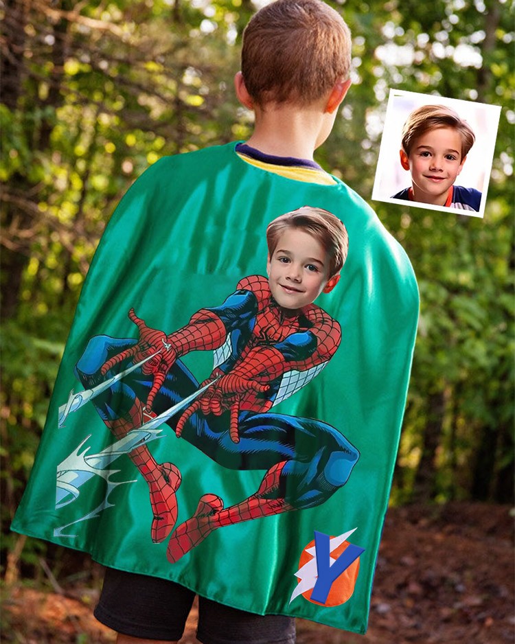 Custom Super Hero Cape For Boy Birthday Party Christmas Gift