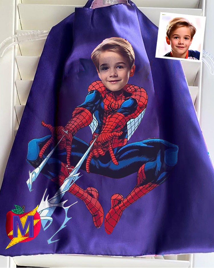 Custom Super Hero Cape For Boy Birthday Party Christmas Gift