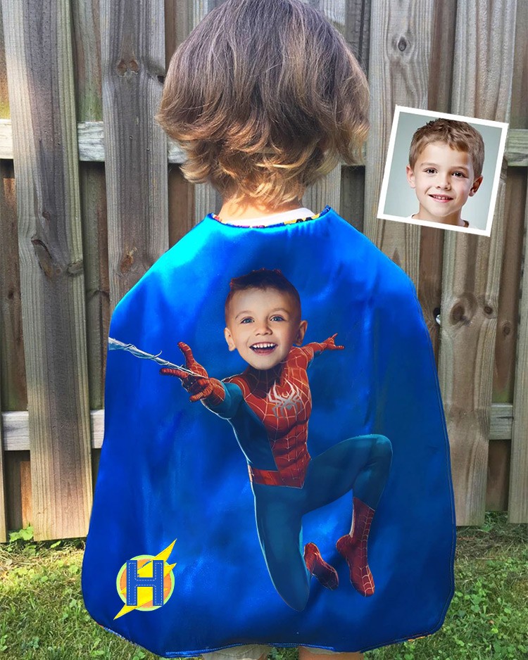 Custom Super Hero Cape For Boy Birthday Party Christmas Gift