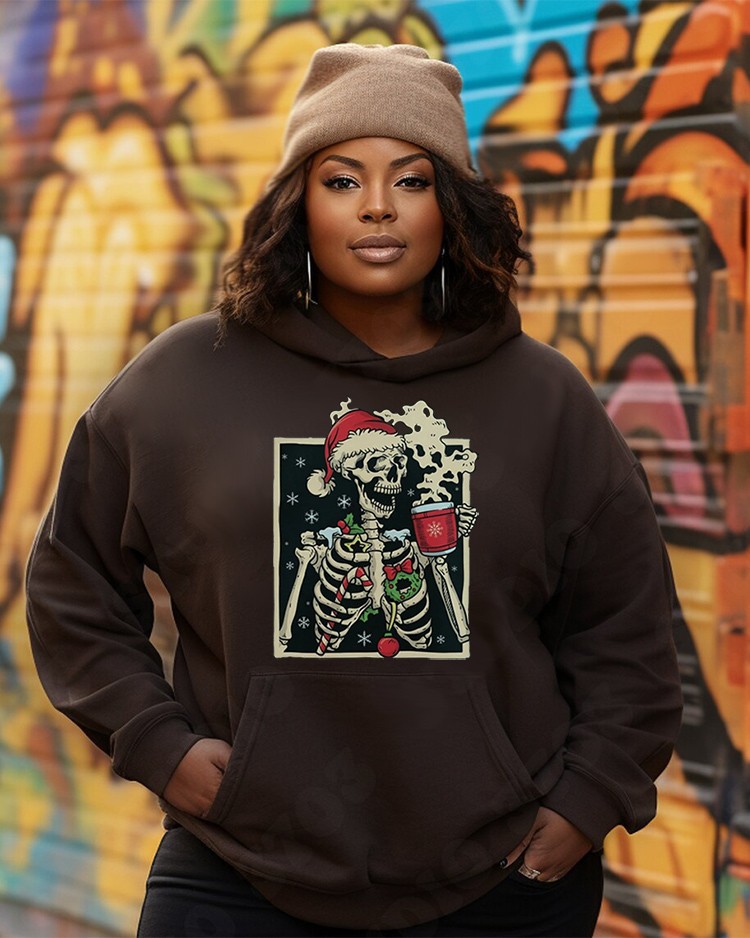 Women's Plus Size Halloween Spooky Season Hoodie