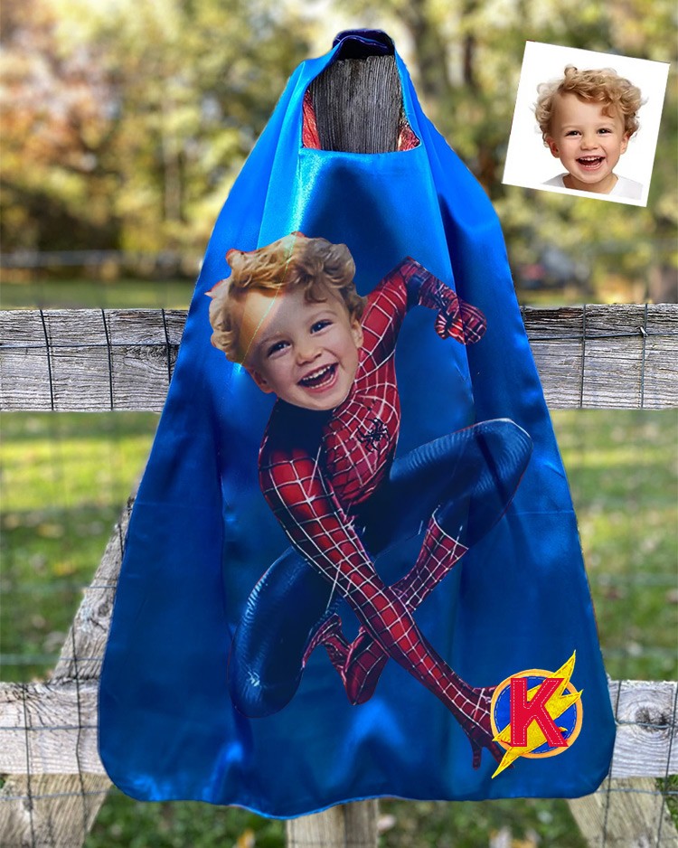 Custom Super Hero Cape For Boy Birthday Party Christmas Gift