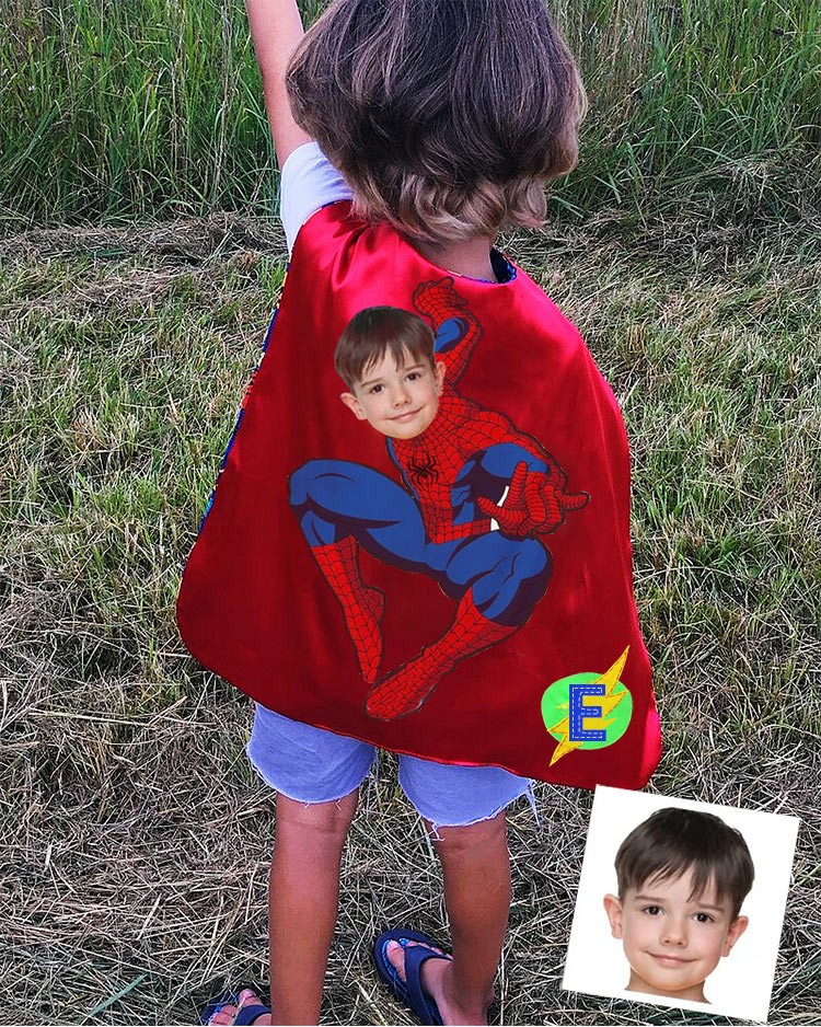 Custom Super Hero Cape For Boy Birthday Party Christmas Gift