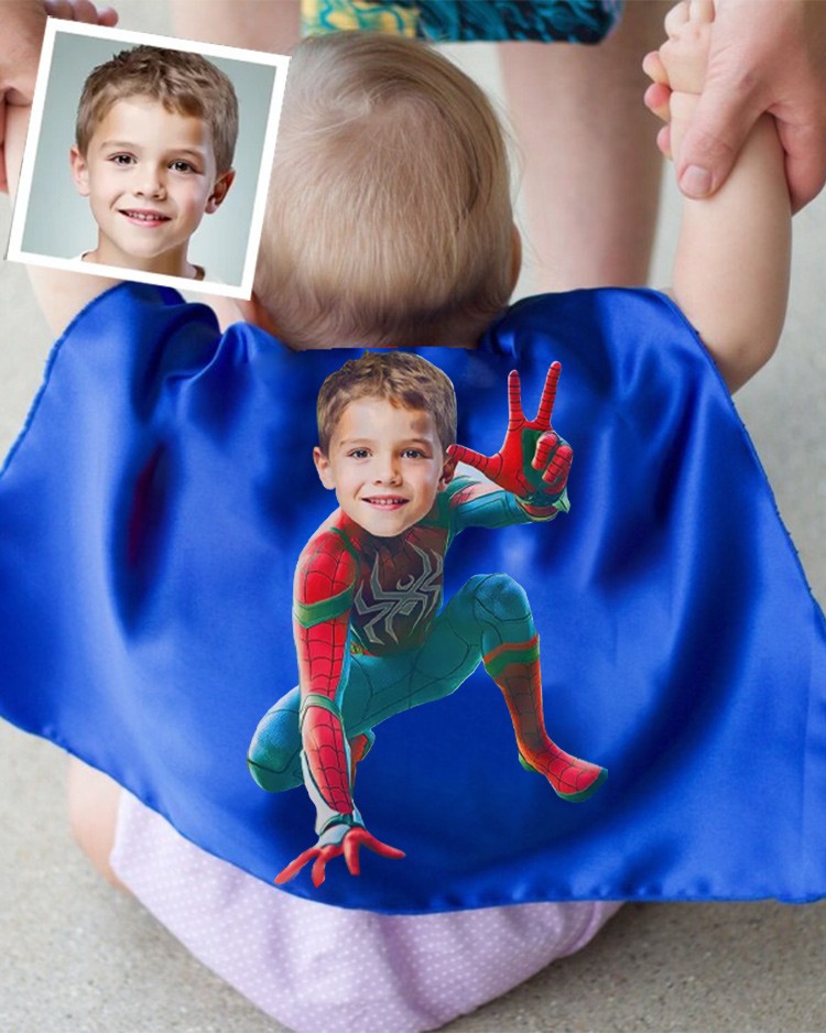 Custom Super Hero Cape For Baby Boy Birthday Party Christmas Gift