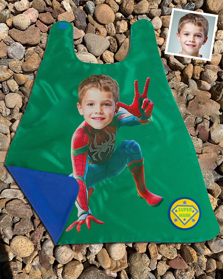 Custom Super Hero Photo Cape For Boy Birthday Party Christmas Gift