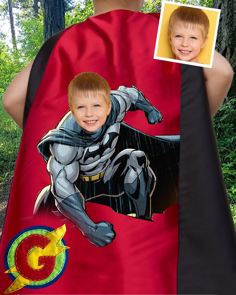 Custom Super Hero Photo Cape For Birthday Party Christmas Gift