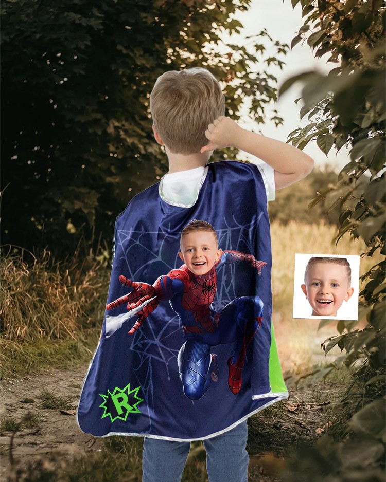 Custom Super Hero Cape For Boy Birthday Party Christmas Gift