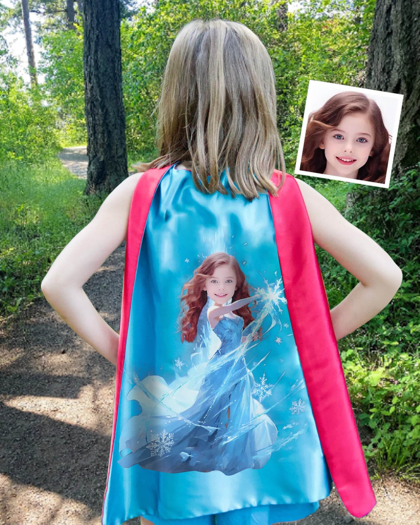 Custom Kid's Princess Cape For Girl Birthday Christmas Gift