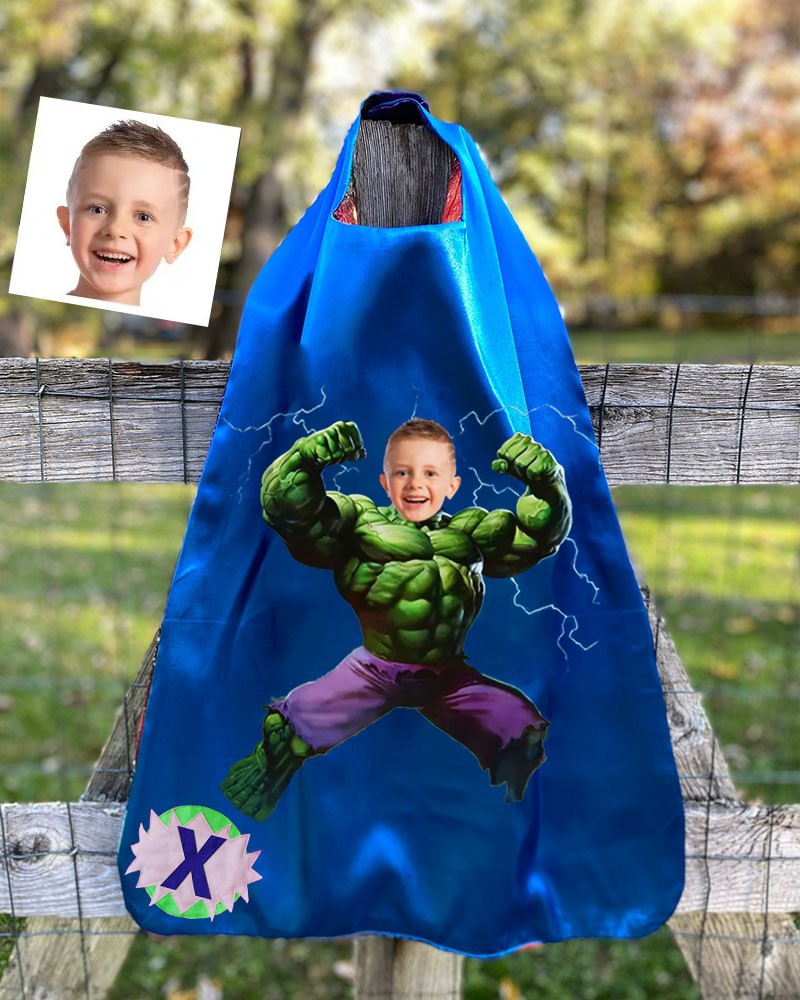 Custom Super Hero Photo Cape For Birthday Party Christmas Gift