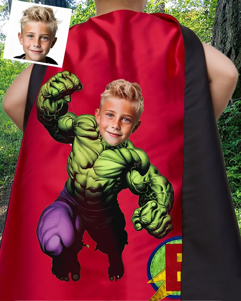 Custom Super Hero Photo Cape For Kids Birthday Party Christmas Gift