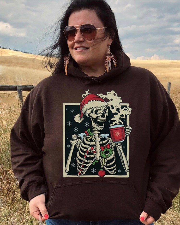 Women's Plus Size 8XL Halloween Spooky Season Hoodie