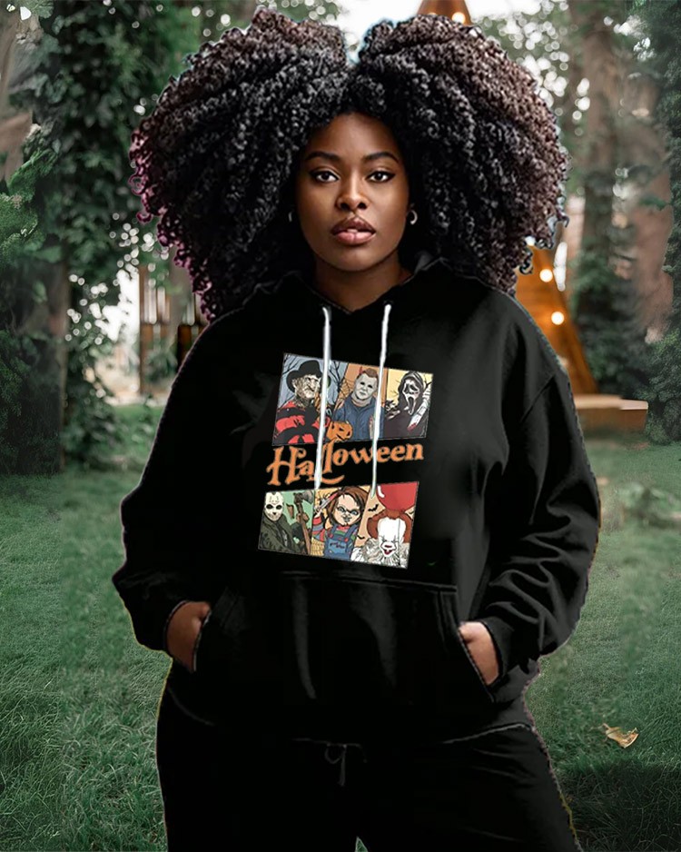 Women's Plus Size Halloween Spooky Season Hoodie