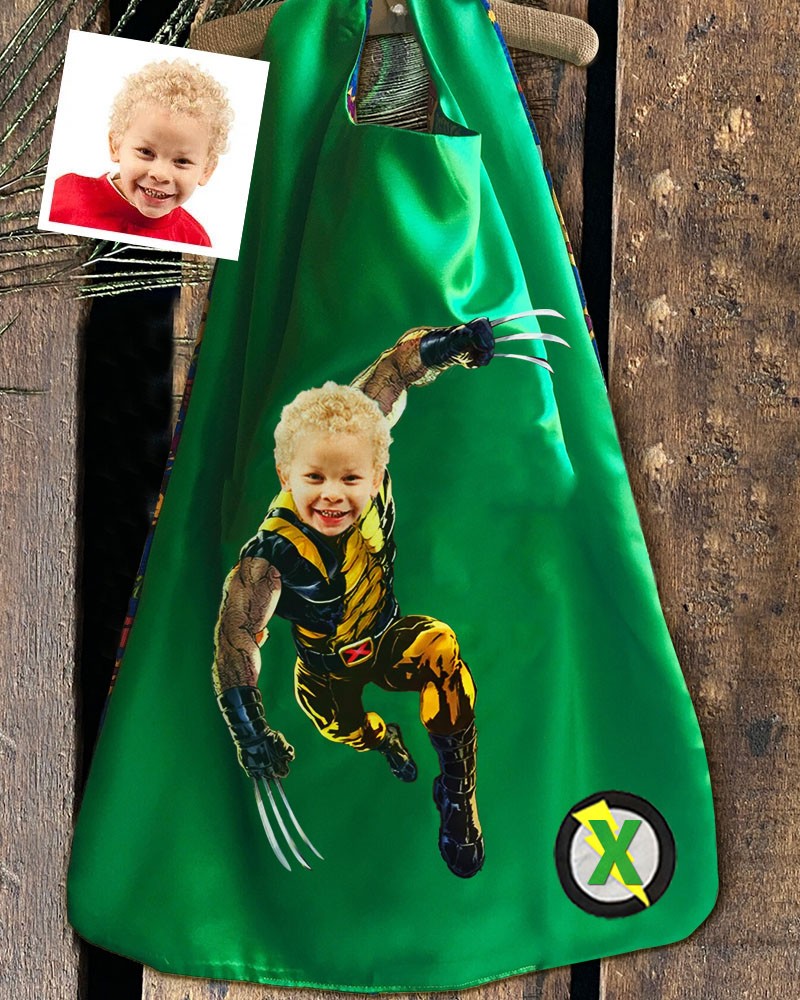 Custom Super Hero Photo Cape For Boy Birthday Party Christmas Gift