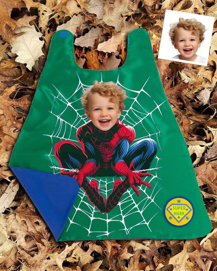 Custom Super Hero Photo Cape For Boy Birthday Party Christmas Gift