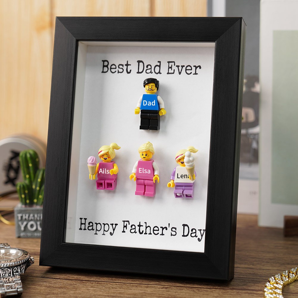 Personalized Dad Kid Figures For Father's Day Gift Best Dad Ever