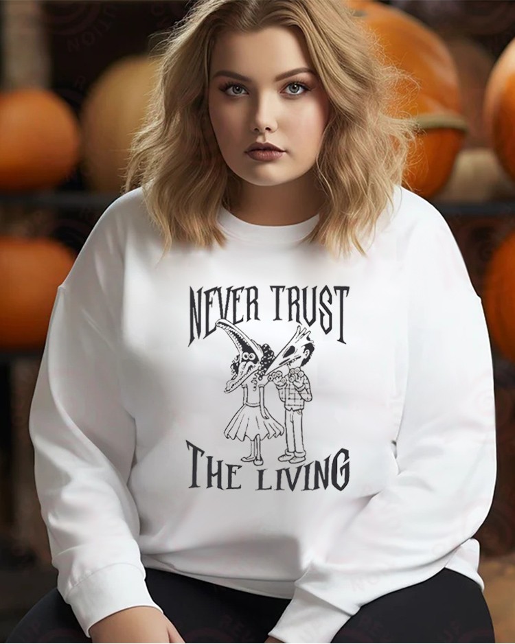 Women's Plus Size Halloween Spooky Season Sweatshirt