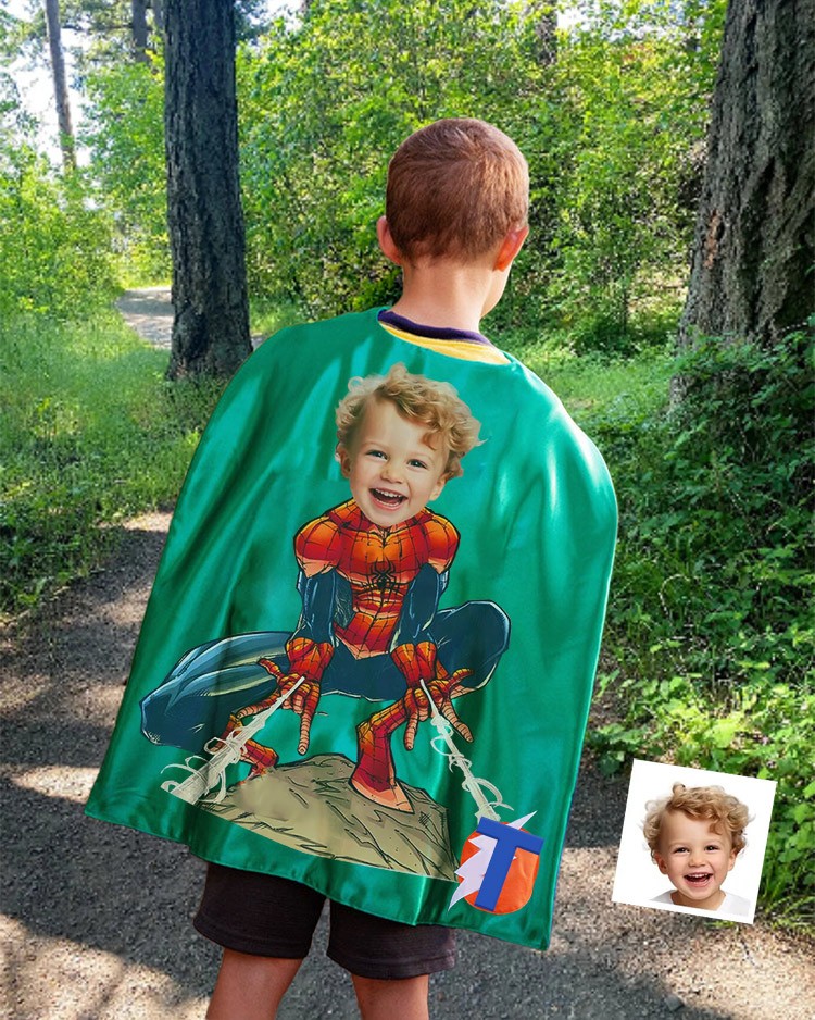 Custom Super Hero Cape For Boy Birthday Party Christmas Gift