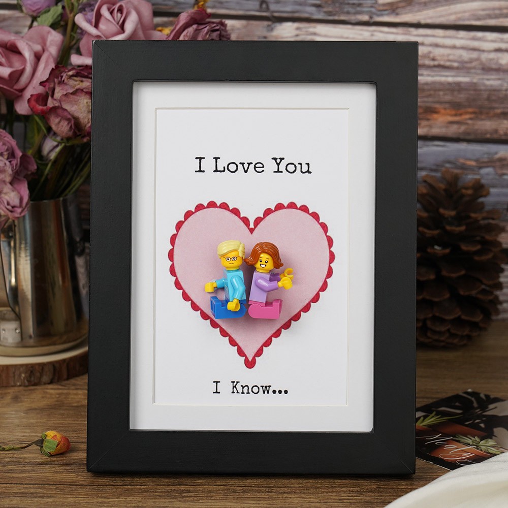 Custom Name Figure Frame For Him Husband Boyfriend Valentine's Day Gift Ideas