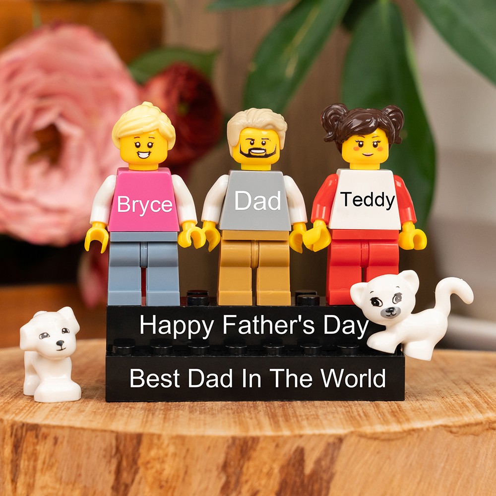 Personalised Best Dad In The World Name Figure For Father's Day Gift Ideas