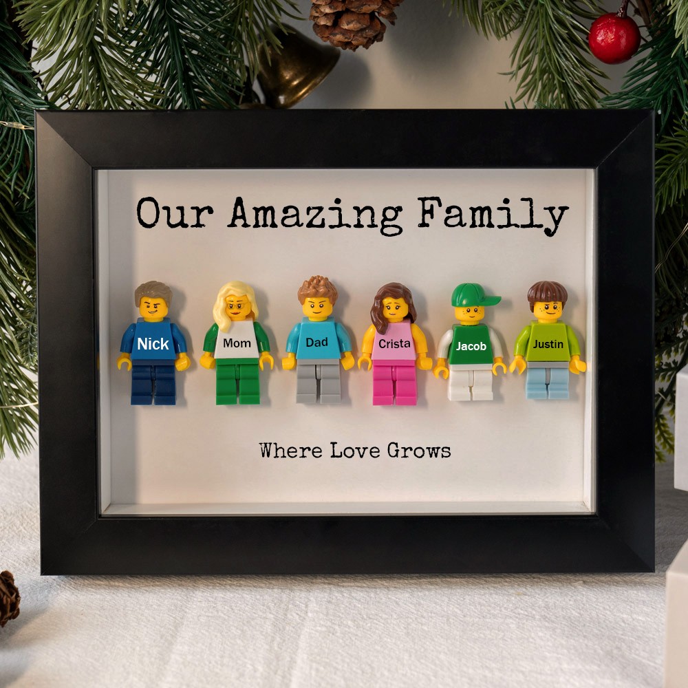 Personalized Tiny Figure With Frame For Family Mom Gift Ideas