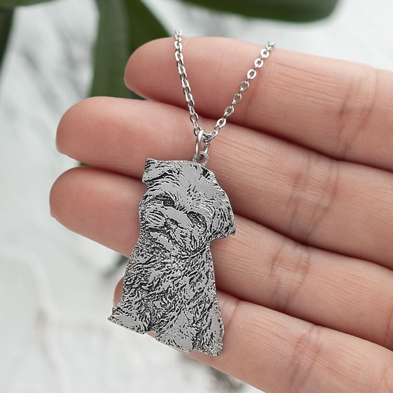 Personalised Pet Photo Engraved Necklace