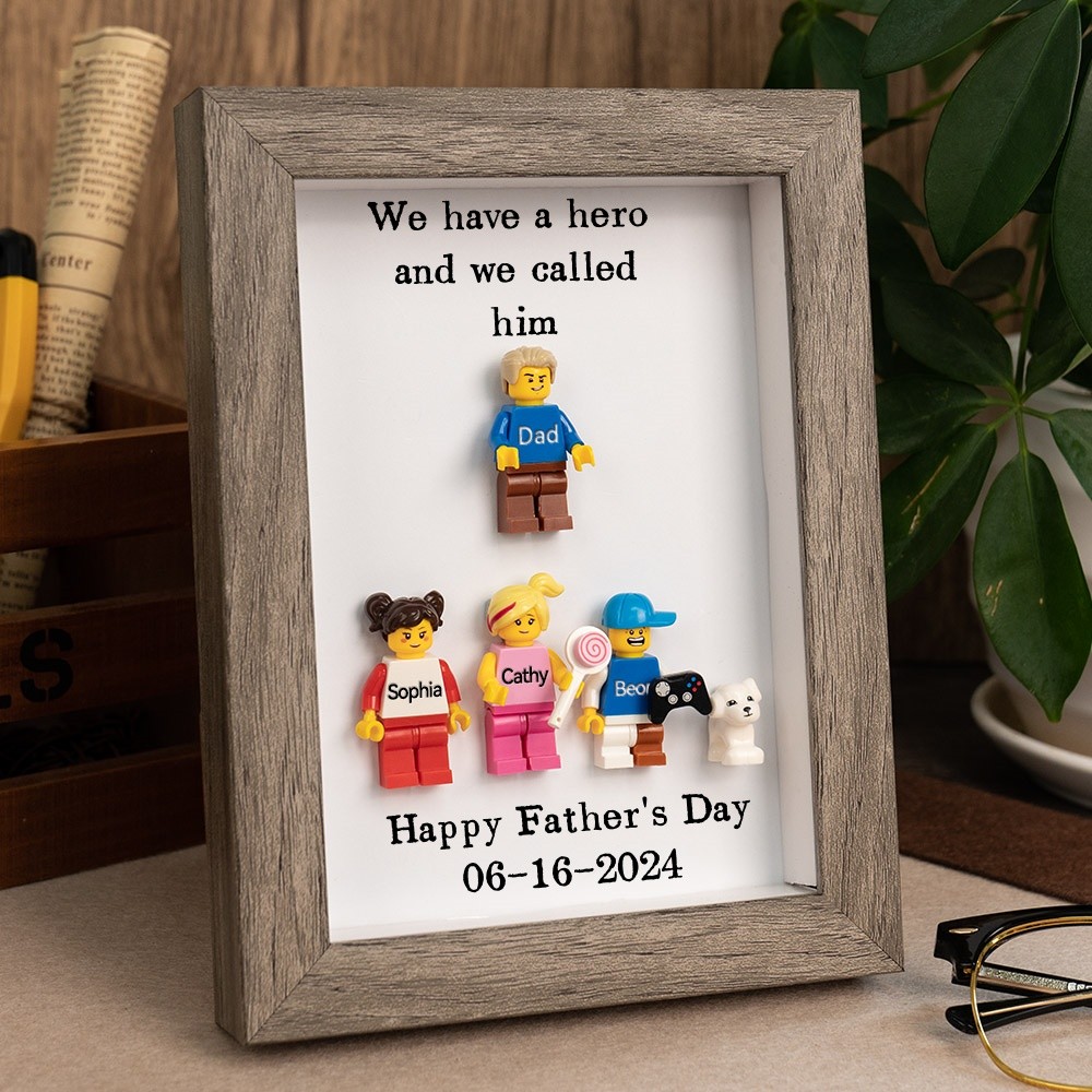 Personalized Dad Kid Figures For Father's Day Gift