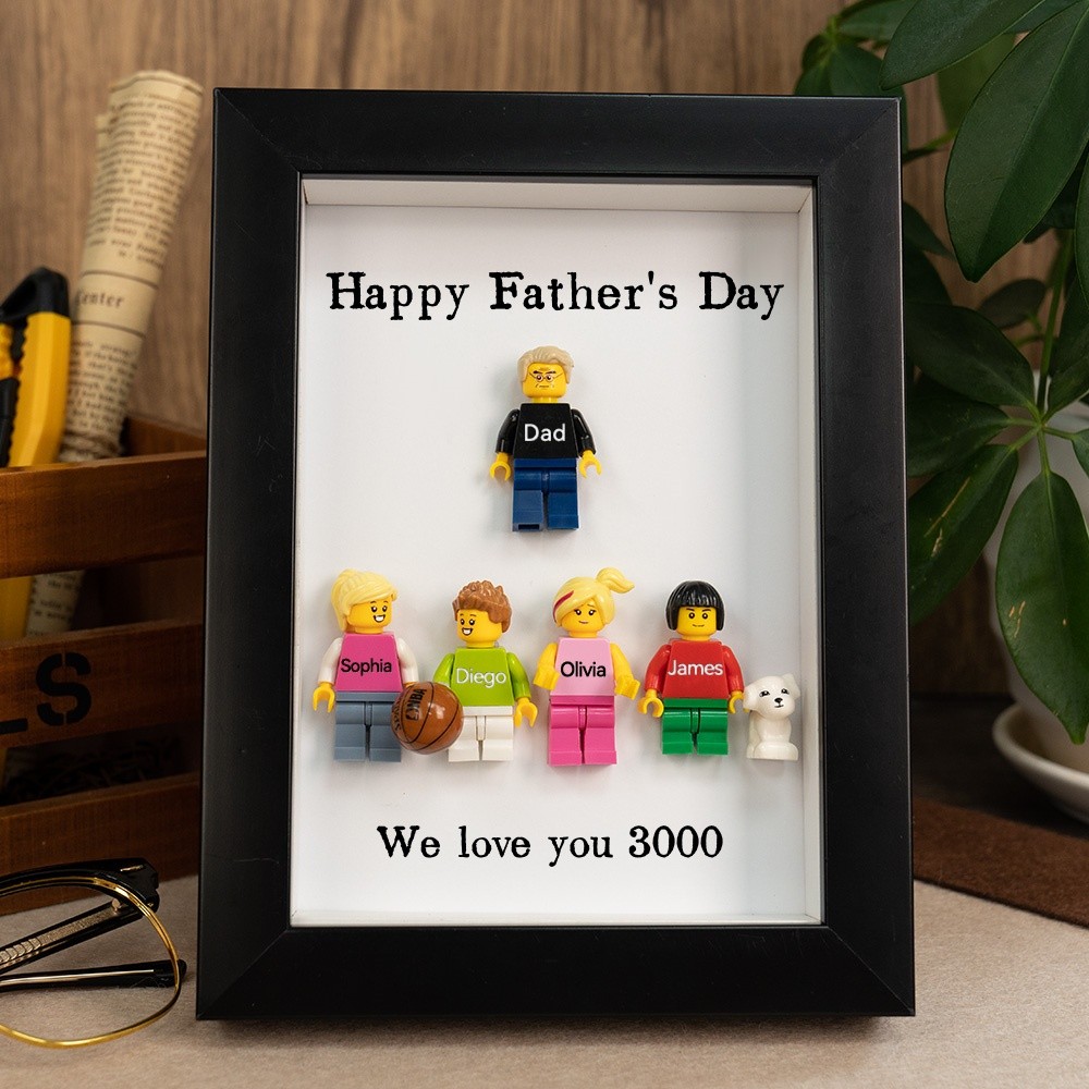 Personalized Dad Kid Figures For Father's Day Gift