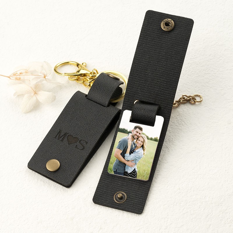 Personalised Couple Photo Keychain For Valentine's Day