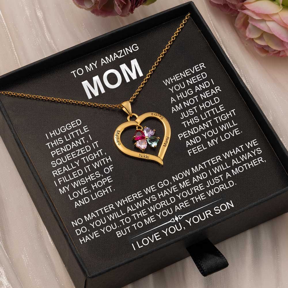 To My Amazing Mom Necklace Gift From Son Gift Ideas For Mother's Day Birthday