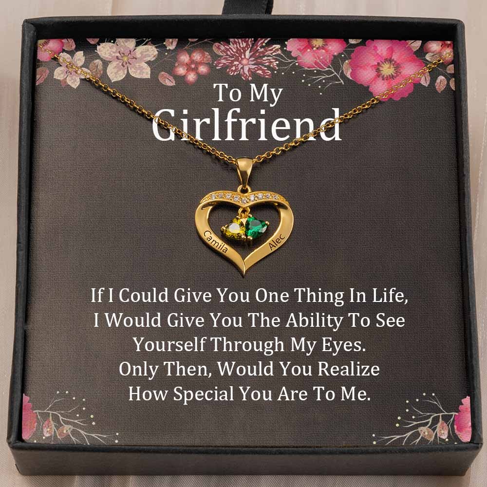 Personalized To My Girlfriend Necklace Gift Ideas For Her Anniversary Birthday Valentine's Day