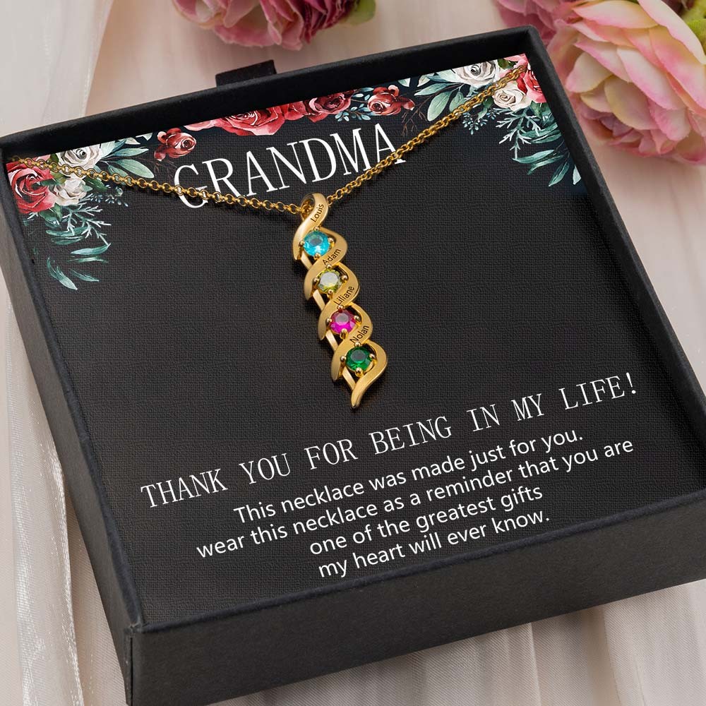 Personalized To My Grandma Necklace From Grandkids Gift Ideas For Grandma Mother's Day