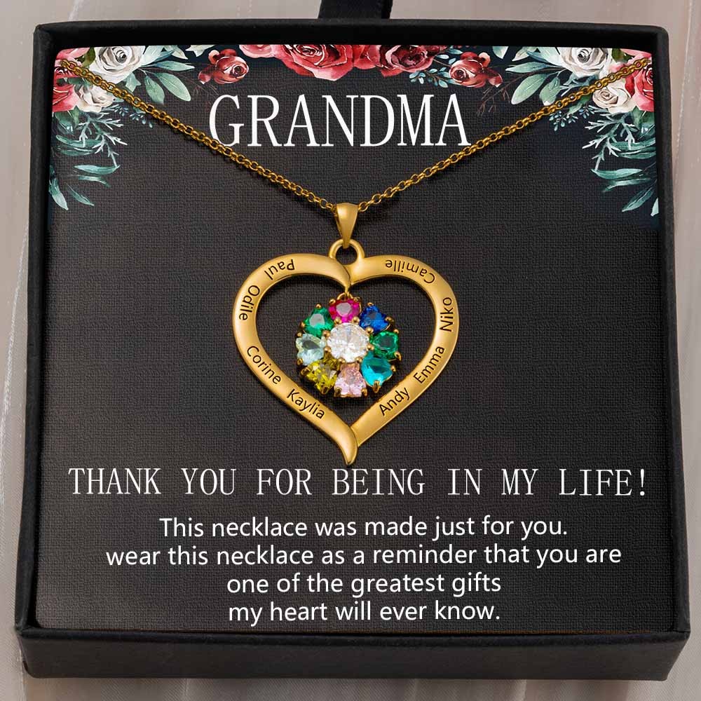 Personalized To My Grandma Necklace Gift Ideas For Grandma Mother's Day Birthday