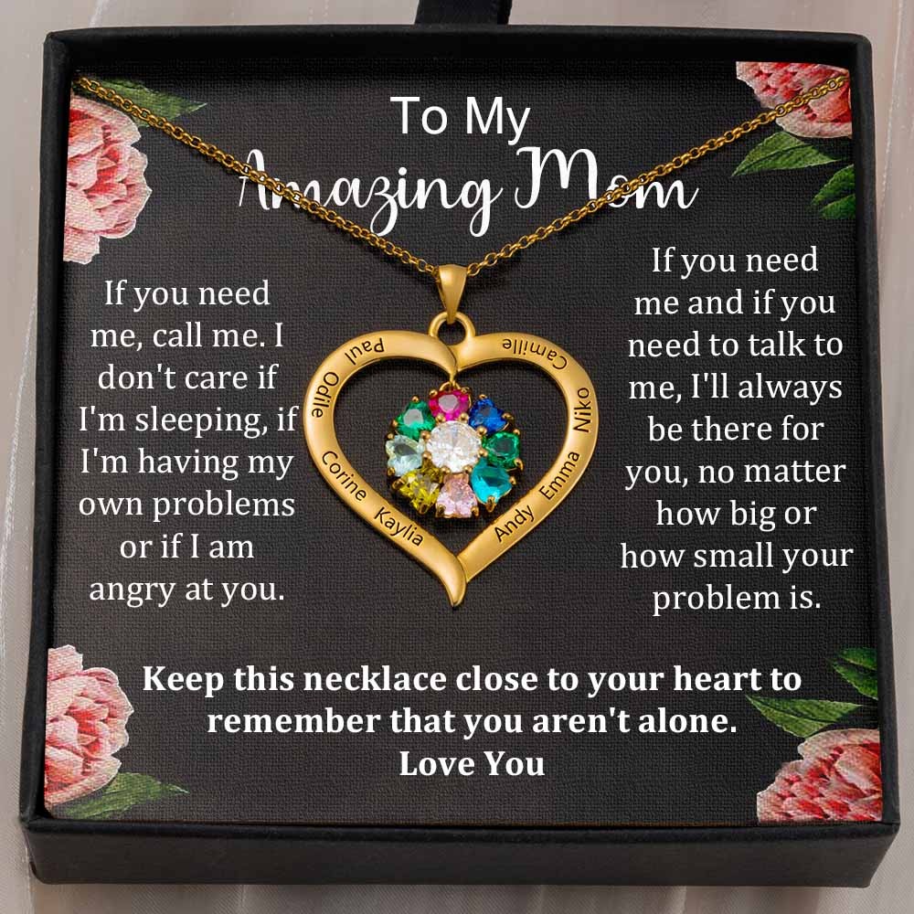 Personalized To My Amazing Mom Necklace From Daughter Son Gift Ideas For Mother's Day Birthday