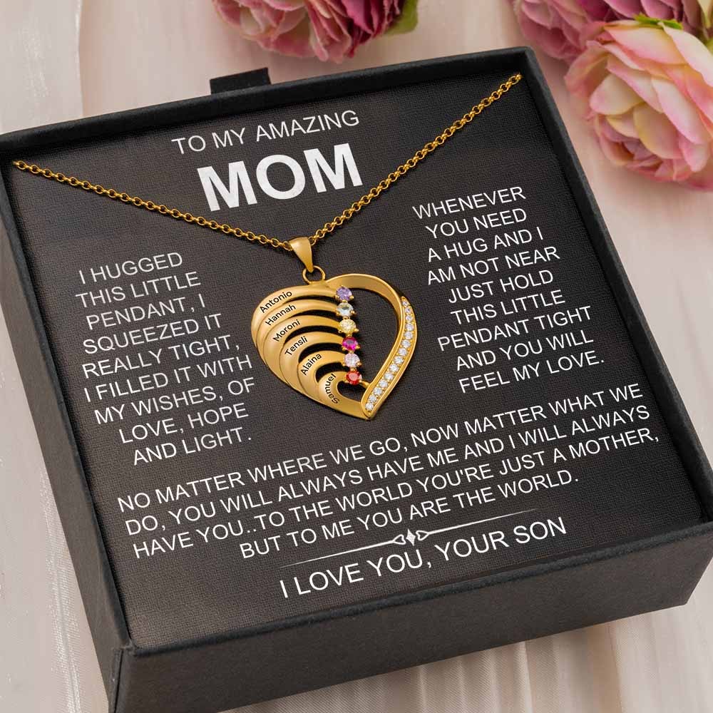 Personalized To My Mom Necklace From Daughter Son Gift Ideas For Mother's Day Birthday