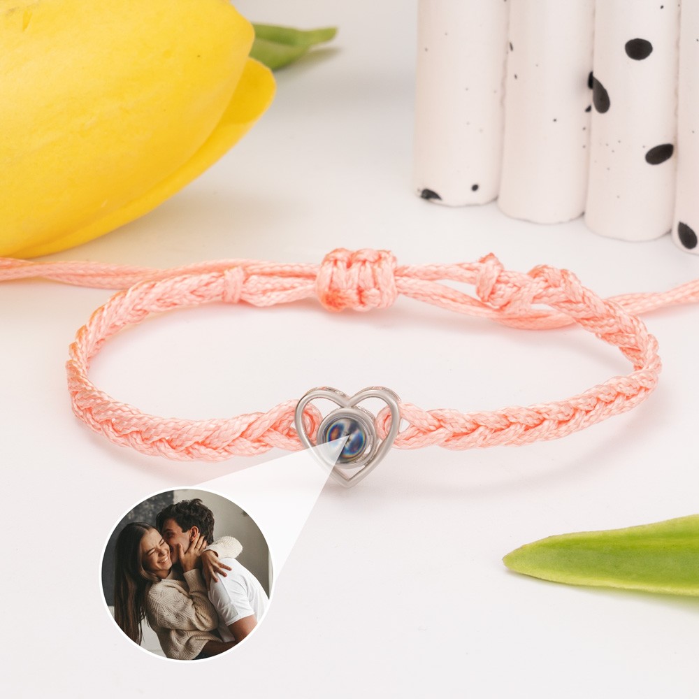 Personalised Memorial Photo Projection Charm Bracelet Valentine's Day Gift Ideas